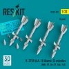 RESKIT RS32-0581 R-27ER (AA-10 Alamo-C) missiles (4 pcs) (MiG-29, Su-27, Yak-141) (3D Printed) (1/32)